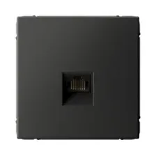 ARTGALLERY РОЗЕТКА компьютерная RJ45, кат. 6A, механизм, БАЗАЛЬТ