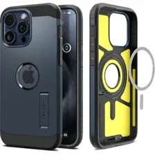 Чехол для телефона Spigen Tough Armor (MagFit) для iPhone 15 Pro ACS06734 (темно-синий)