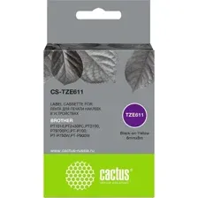 Картридж CACTUS CS-TZE611 (аналог Brother TZE611)