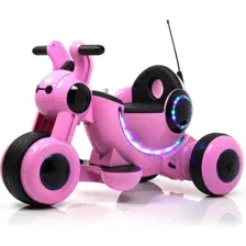 Детский мотоцикл RiverToys HL300 (розовый)