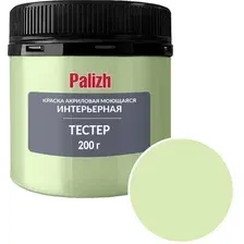 Краска Palizh Акриловая интерьерная моющаяся 0.2 кг (зеленый чай)