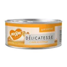 Влажный корм для кошек Мнямс Для котят Суфле из курицы / 7176045 (70г)