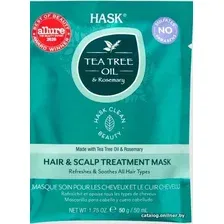 Маска HASK Укрепляющая С маслом чайного дерева и экстрактом розмарина 50 мл