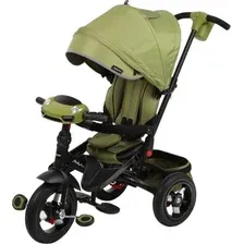 Детский велосипед Moby Kids Leader 360° 12x10 AIR (оливковый)