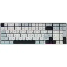 Клавиатура AULA S100 Pro (белый/голубой/черный)