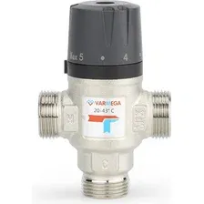 Клапан термостатический Varmega НР 1 20-43 Kvs 1.6 / VM17303 (боковое смешение)