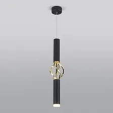 Подвесная люстра Евросвет 50191/1 LED (черный/золото)