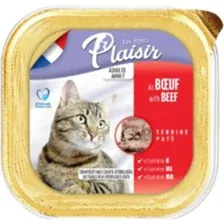 Корм для кошек Plaisir паштет из говядины, 32х100 г