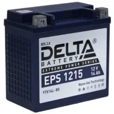 Мотоциклетный аккумулятор Delta EPS 1215 YTX14L-BS (14 А·ч)