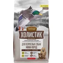 Сухой корм для собак Деревенские лакомства Холистик Премьер. Утка с рисом (7кг)