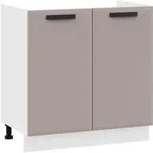 Шкаф напольный Трия Тиана 1Н8М (белый/мокко супермат)