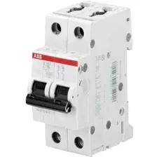 Выключатель автоматический ABB S 202 2P С 2А 6кА 2M 2CDS252001R0024