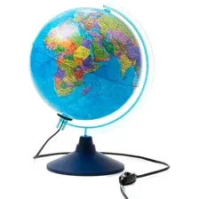 Школьный глобус Globen День и ночь Классик Евро с подсветкой Ке012500278