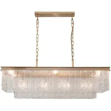 Подвесная люстра DeLight Collection Glace KG0998P-8L (brass)