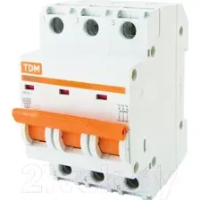 Выключатель автоматический TDM ВА 47-29 3Р 40А (В) 4.5кА / SQ0206-0046