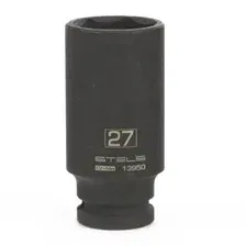 ГОЛОВКА УДАРНАЯ УДЛИНЕННАЯ ШЕСТИГРАННАЯ, 27 ММ, 1/2', CRMO// STELS 13950