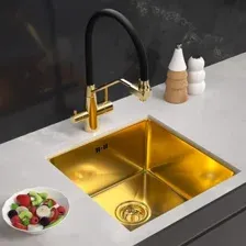 Кухонная мойка ARFEKA ECO AR 450*450 GOLD PVD NANO