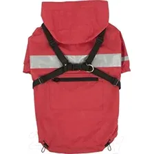 Дождевик для животных Puppia Wilderness / PLRA-JM9320-RD-XXL (XXL, красный)