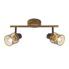 Припотолочная люстра Aitin Pro НПБ 02-2x60-102 51988/2 (золото/черный)