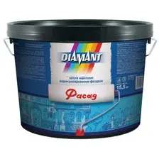 Краска ВД акриловая DIAMANT Фасад белый 10 л 15,5 кг (948100148)