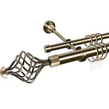 Карниз АС Форос Grace, D25Г/16Г, Антик, Ажур 245, 1.8 м