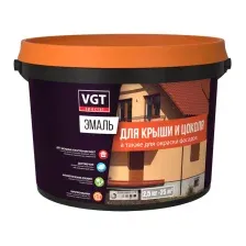 Эмаль VGT ВД-АК-1179 Профи для крыши и цоколя (2.5кг, темно-коричневый полуглянцевый)