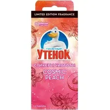 Чистящее средство для унитаза Туалетный утенок Cosmic Peach (3x10г)
