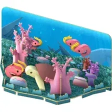 Магнитный конструктор Halftoys Ocean Зеленая черепаха с диорамой HO003