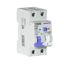 Дифференциальный автомат Dr.Ferz FMO-EM-1PN 40A 30mA 10kA A C 2M 22100289FERZ