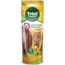 Лакомство для кошек Triol Колбаски из утки (40 г)