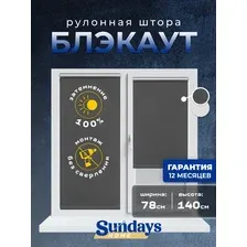 Рулонные шторы Sundays Home LM 167-07 78х140 (темно-серый)