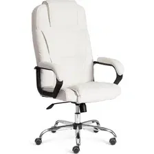 Офисное кресло TetChair Bergamo (иск. кожа, белый)
