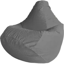 Кресло-мешок Flagman Макси XXL Г2.5-419 (Parma 1016 Stone, велюр)