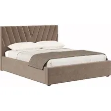 Кровать Хочу Домой Палермо с ПМ 160х200 (какао велюр 019)