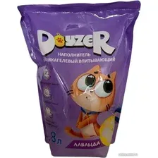 Наполнитель для туалета Doyzer cиликагелевый с ароматом лаванды 3.8 л