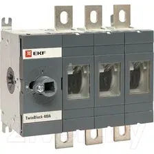 Блок-разъединитель EKF TwinBlock PROxima / tb-s-400-3p (без рукоятки)