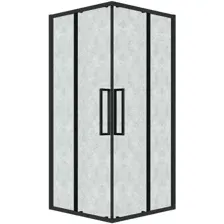 Душевой уголок Grossman Cosmo 100x100x195 300.K33.02.1010.21.02 (черный матовый/шиншилла стекло)
