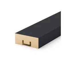 Интерьерная рейка МДФ Бриона Black Edition 2700х40х16 мм.