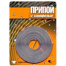 NO BRAND 30305 Припой ПОС 61 трубка, спираль ф1мм, с канифолью (длина 1м) (Векта)