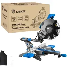 Пила торцовочная DEKO DKMS305 Laser