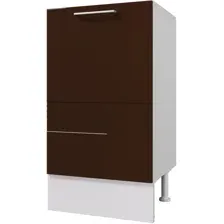 Шкаф напольный Горизонт Люкс 45 (шоколад гл)