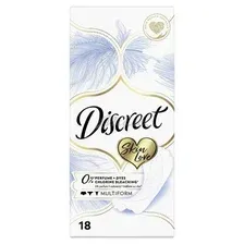 Прокладки гигиенические ежедневные DISCREET Skin Love Multiform, 18 шт