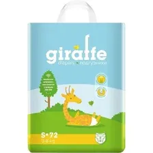Подгузники Lovular Giraffe S 3-8 кг (72 шт)