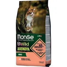 Monge Cat BWild GRAIN FREE, Лосось для кошек, 1,5 кг 70012072