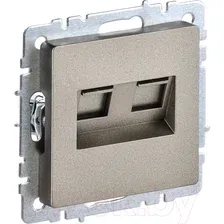 Розетка IEK Brite BR-K20-2-K37 (шампань)