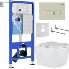 Инсталляция с унитазом подвесным Roxen StounFix Dual Fresh 966662