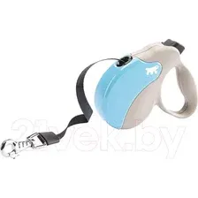 Поводок-рулетка Ferplast Amigo M 75722018 (бежевый/голубой)
