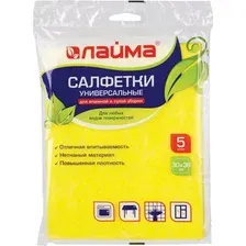 Набор салфеток хозяйственных Laima Вискозные Универсальные Mega / 601562 (5шт)