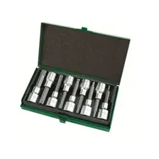 Набор бит TORX 1/2" 9 предметов T20-T60 80 мм TOPTUL (GAAD0906)