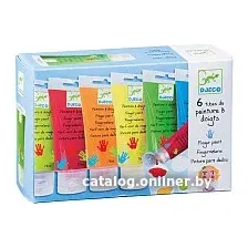 Пальчиковые краски Djeco 08860 (6 шт)